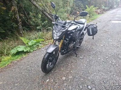 Moto Honda twister con alforjas laterales - miniatura 2