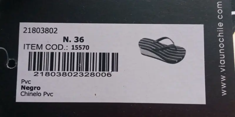 Sandalias negras Via Uno - 5