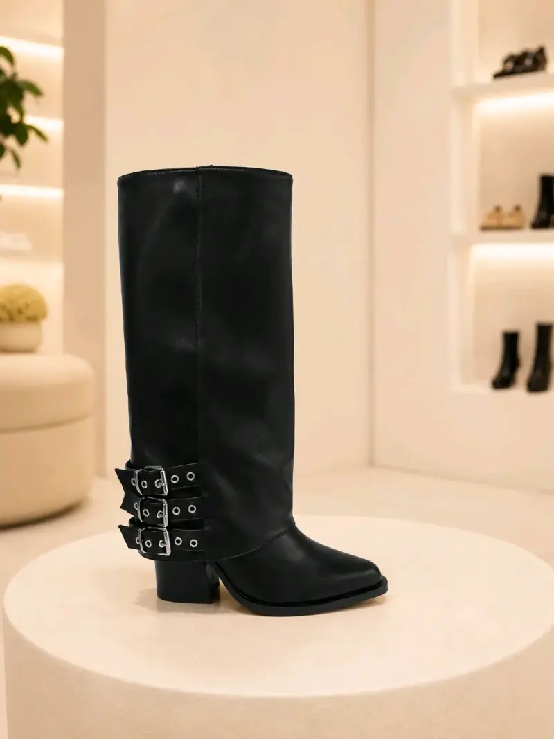 Botas con taco tallas 35-36-37-38-39-40 - 2