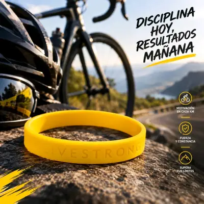 Pulseras de silicona Deportivas LIVESTRONG y otras - miniatura 1