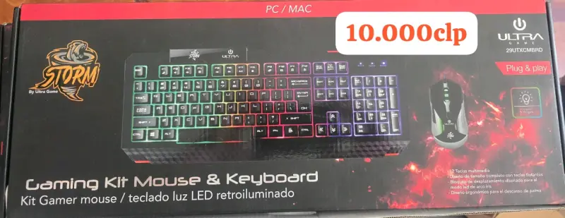 Kit Gamer Mouse y Teclado Retroiluminado