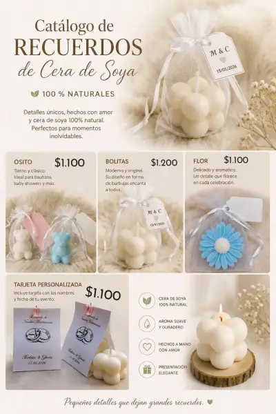 Recuerdos bautizo, matrimonio, etc 100% Naturales - miniatura 2
