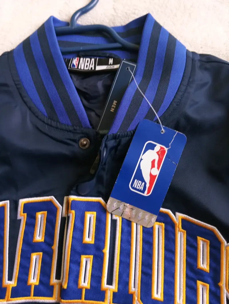 Chaqueta NBA Warriors Azul Talla M - 3