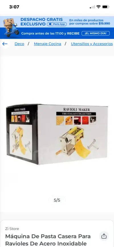 Máquina de pasta casera, para preparar ravioli - miniatura 1