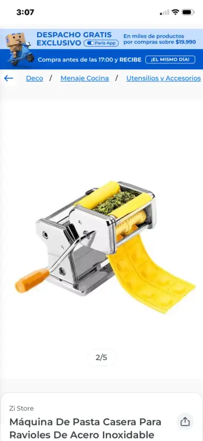 Máquina de pasta casera, para preparar ravioli - miniatura 3