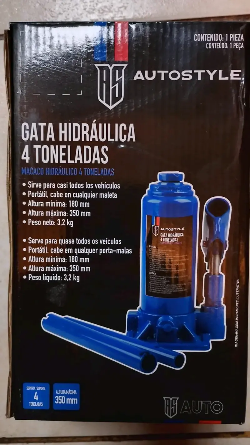 Gata Hidráulica Autostyle 4 Toneladas Portátil