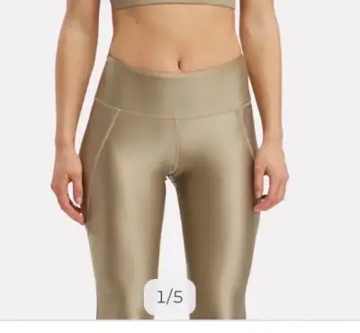 Leggings deportivos dorados para mujer - miniatura 1