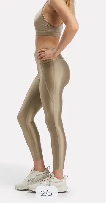 Leggings deportivos dorados para mujer - 2
