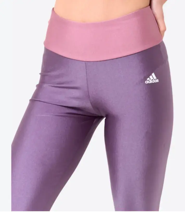 Leggings deportivos morados Adidas para mujer - 1