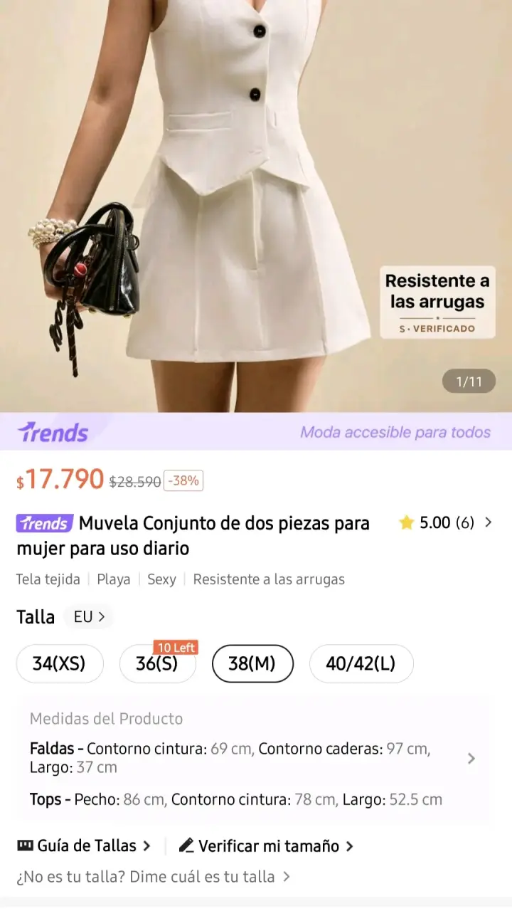 Conjunto blanco Shein - 3