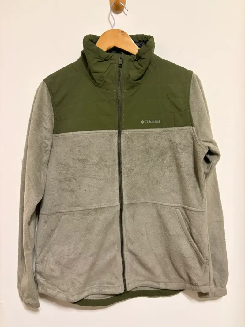 Chaqueta polar Columbia verde y gris - 1