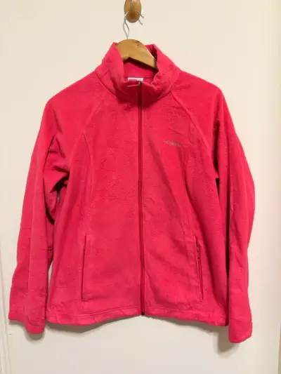 Chaqueta polar Columbia rosa para mujer - miniatura 1