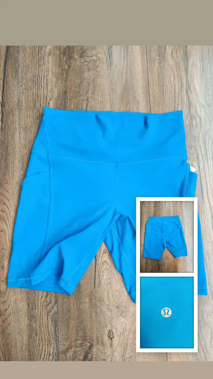 Shorts deportivos azules Lululemon