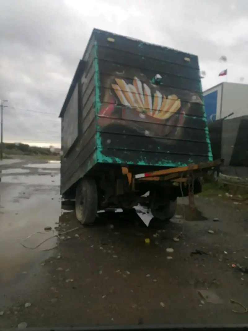 Carro de Comida Rápida con Diseño de Papas Fritas