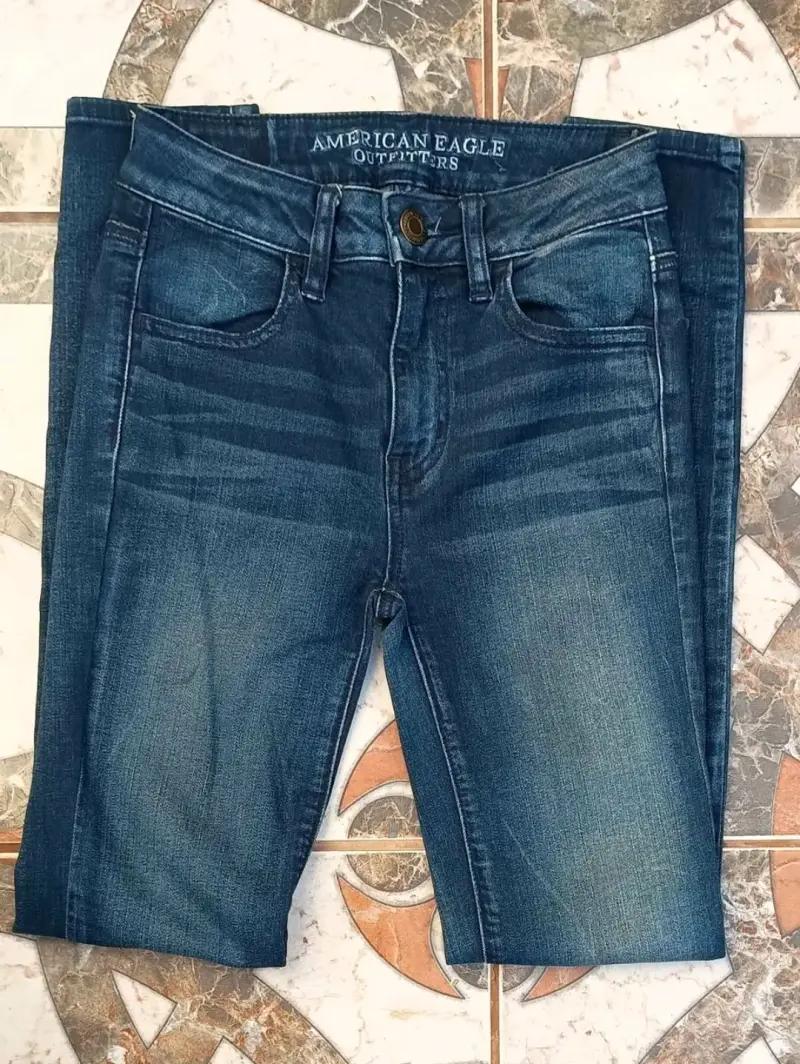 Jeans American Eagle azul para mujer - 3