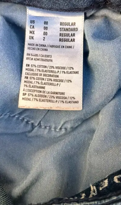 Jeans American Eagle azul para mujer - miniatura 4