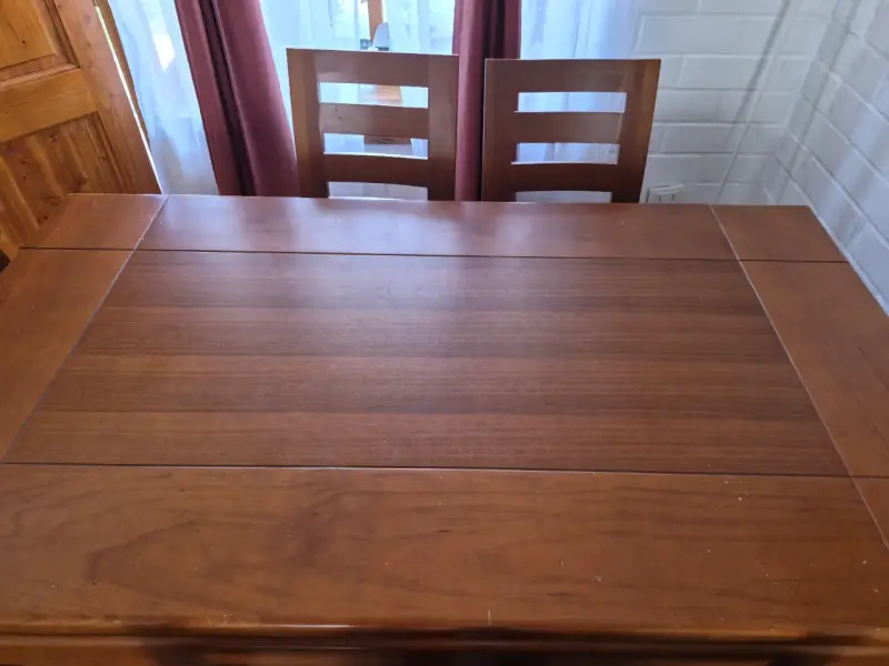 Juego de comedor de madera para 6 personas - 4