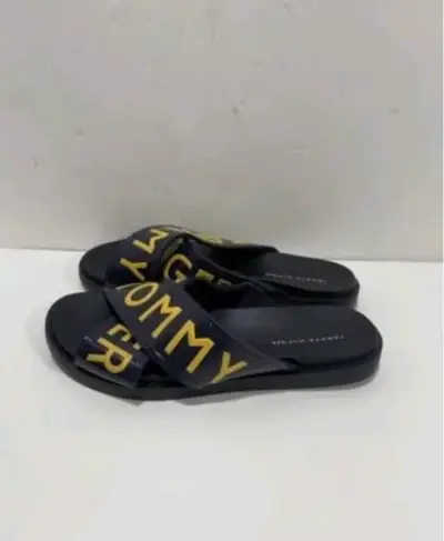 Sandalias Tommy Hilfiger azul con letras amarillas - miniatura 2