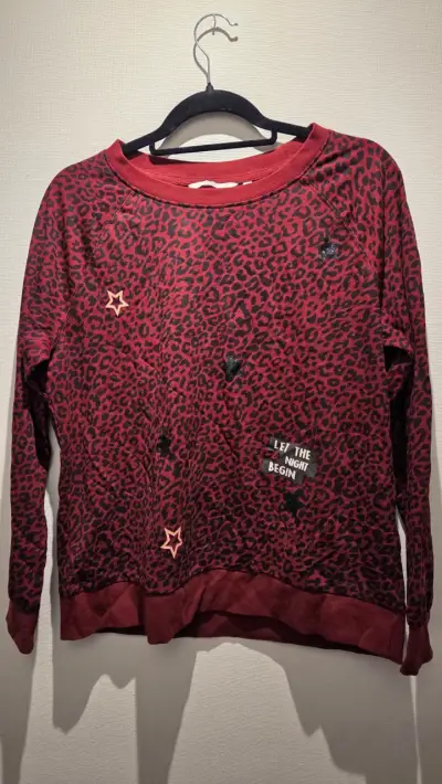 Polerón estampado animal print rojo - miniatura 1