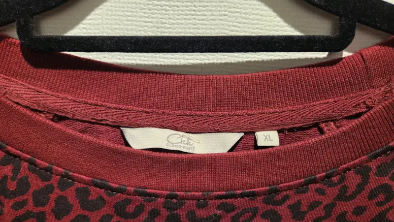 Polerón estampado animal print rojo - 3