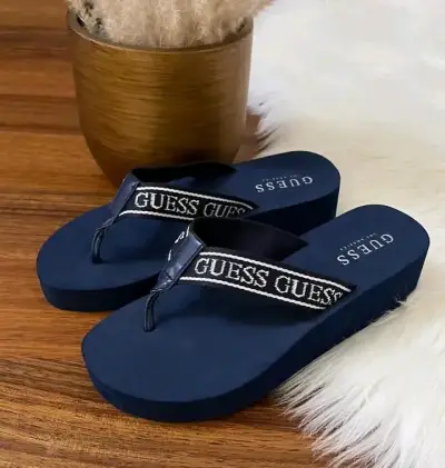 Sandalias de plataforma Guess azul marino - miniatura 1