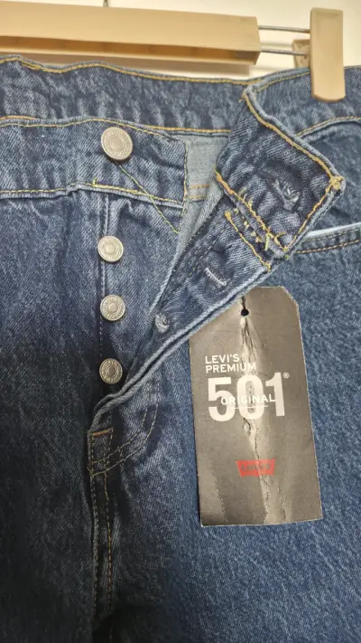 Jeans Levi's 501 Original Azul - miniatura 3