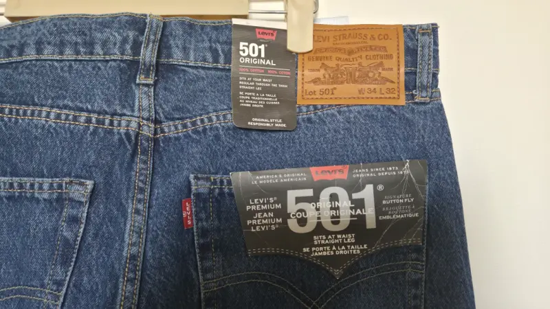 Jeans Levi's 501 Original Azul - 5