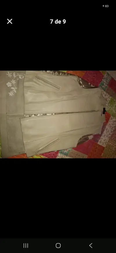 Conjunto de falda y chaleco beige Adoleo - miniatura 3