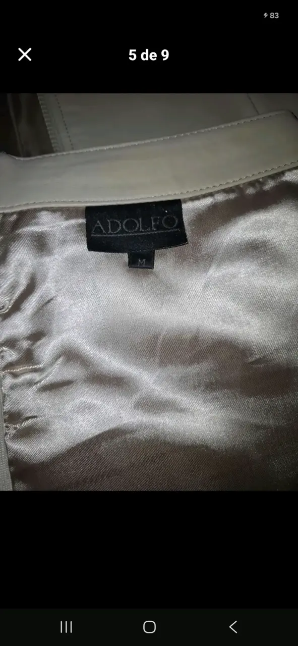 Conjunto de falda y chaleco beige Adoleo - 4