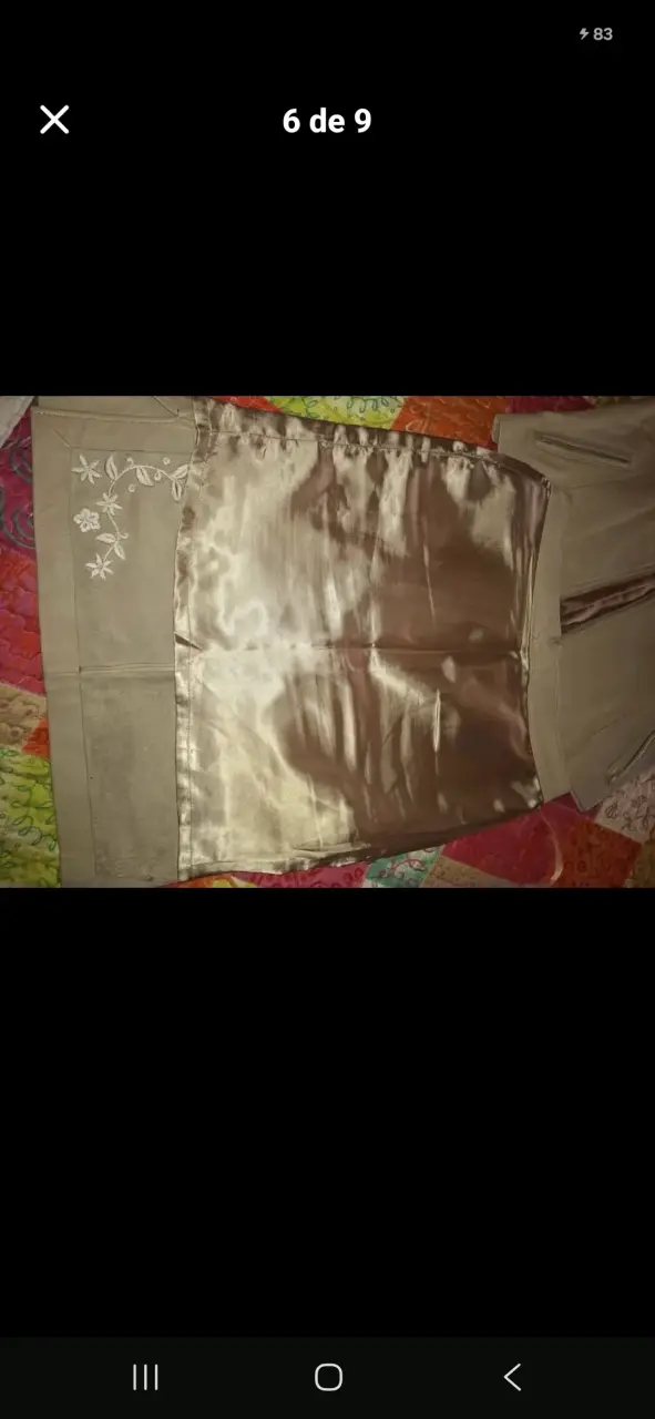 Conjunto de falda y chaleco beige Adoleo - 5