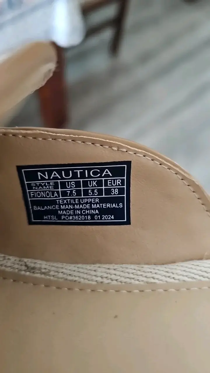 Mocasines de mujer Nautica beige con lazo - 5