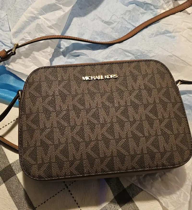 Cartera Michael Kors marrón con logo - 1