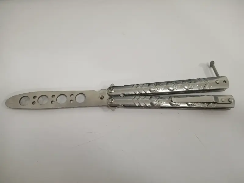 Cuchillo mariposa de entrenamiento metálico - 3
