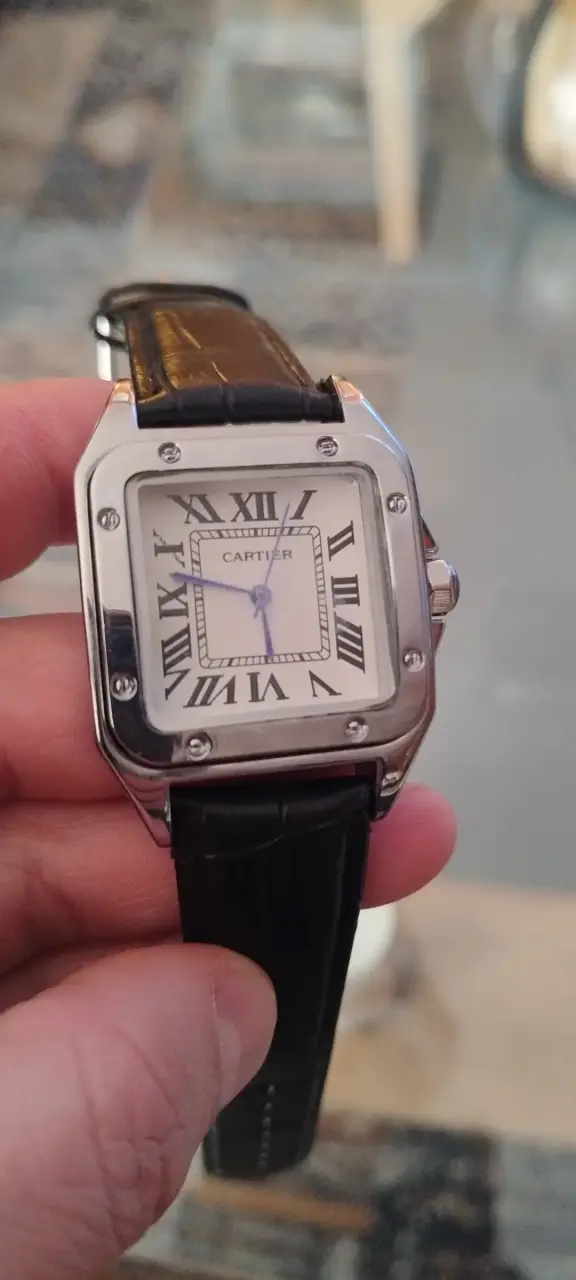Reloj Cartier Santos de acero inoxidable - 1