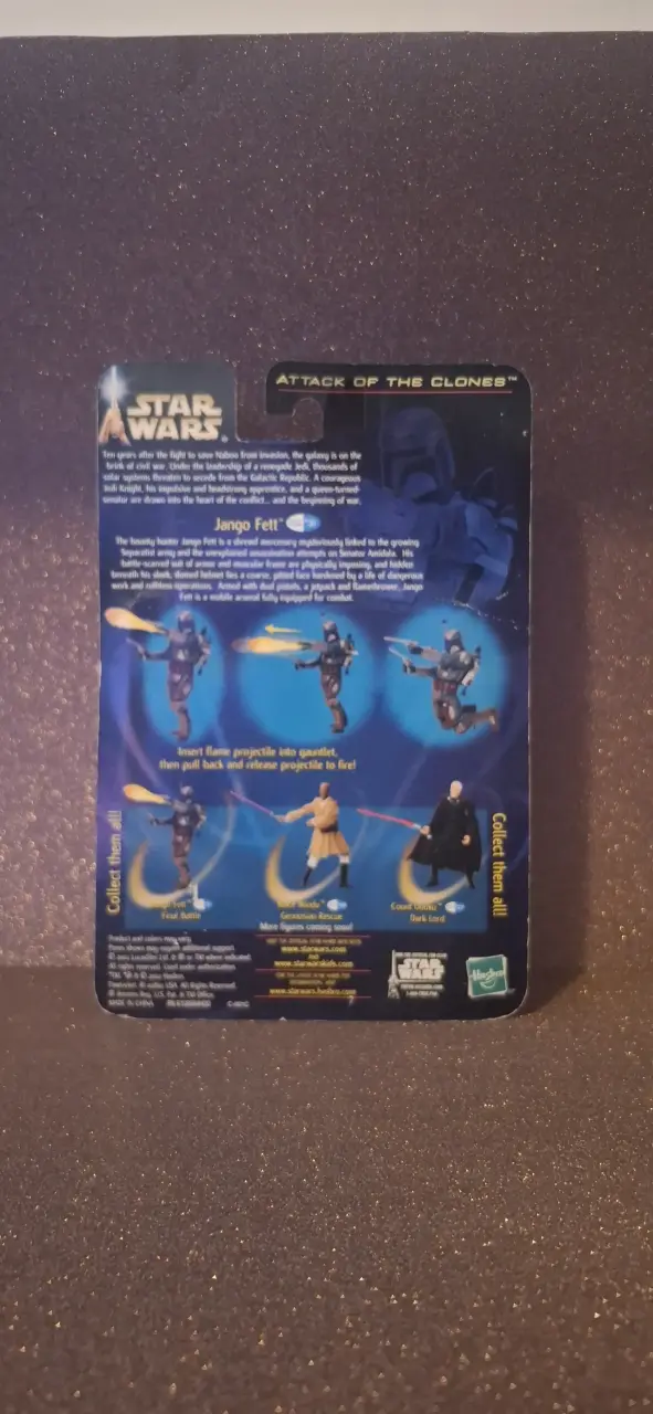 Figura de acción Jango Fett Star Wars con lanzador - 2