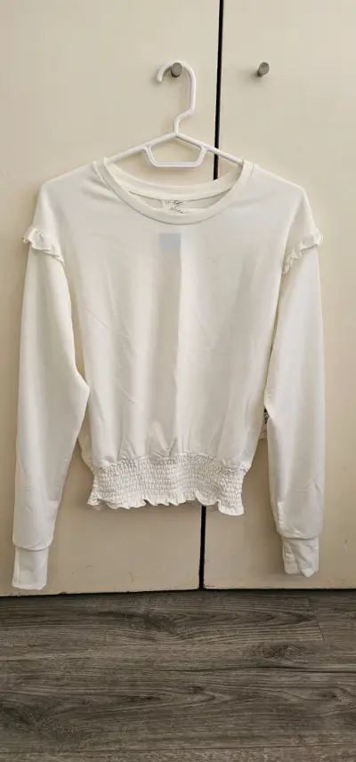 Polera blanca Jessica Simpson con detalles f - miniatura 2