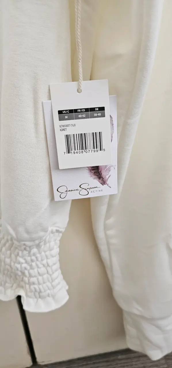 Polera blanca Jessica Simpson con detalles f - 3