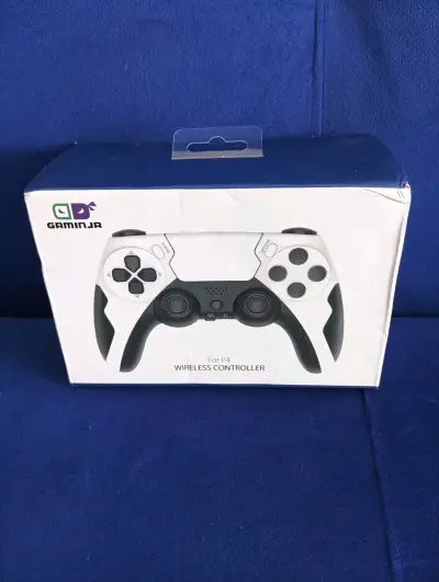 Control inalámbrico para P4 Gaminja blanco y negro - miniatura 3