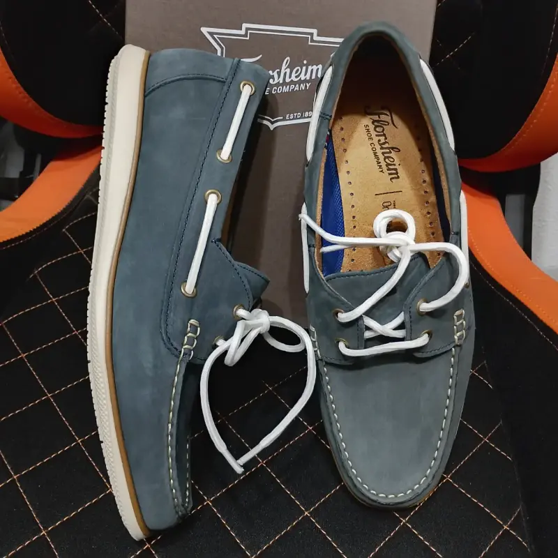 Zapatos náuticos Florsheim azul para hombre - 2