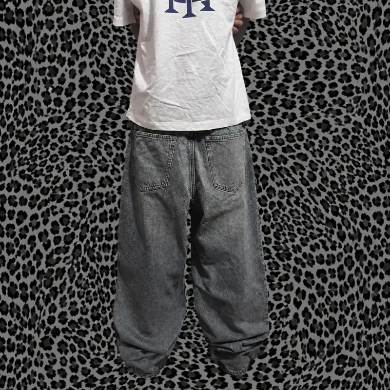 Jeans baggy azul oscuro - 2