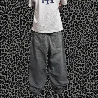Jeans baggy azul oscuro - miniatura 2