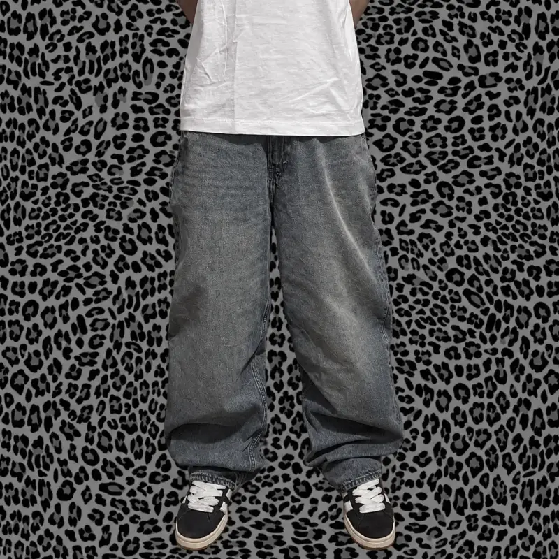 Jeans baggy azul oscuro - 3
