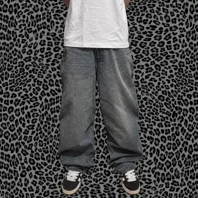 Jeans baggy azul oscuro - miniatura 3