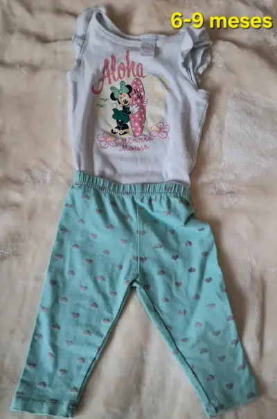 Conjunto Minnie Mouse para bebé 6-9 meses - miniatura 1