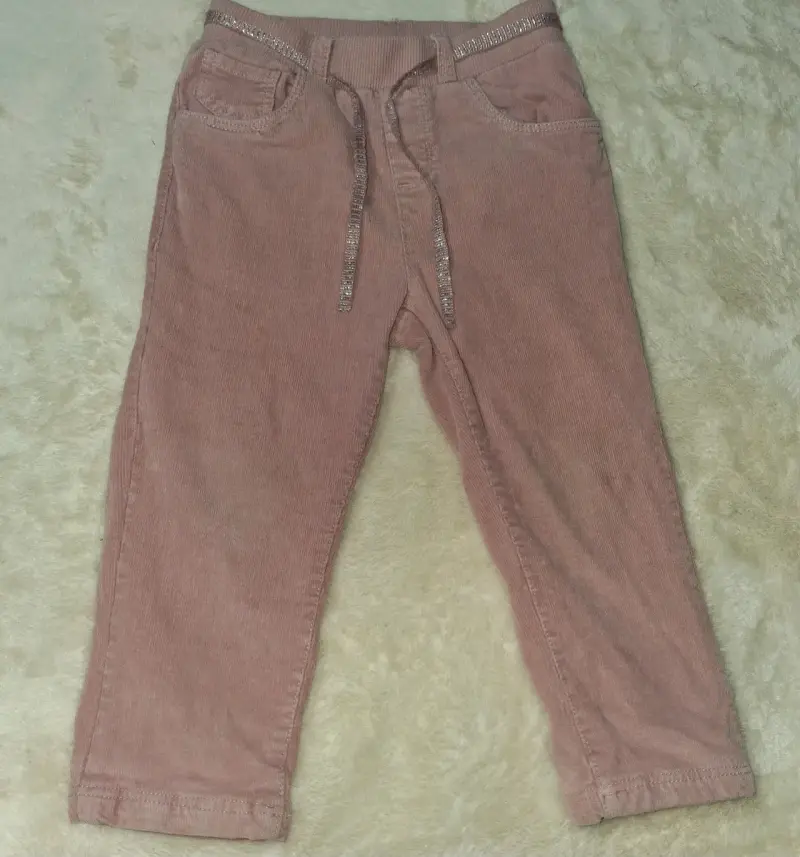 Pantalones de pana rosados para niños