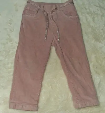 Pantalones de pana rosados para niños - miniatura 1