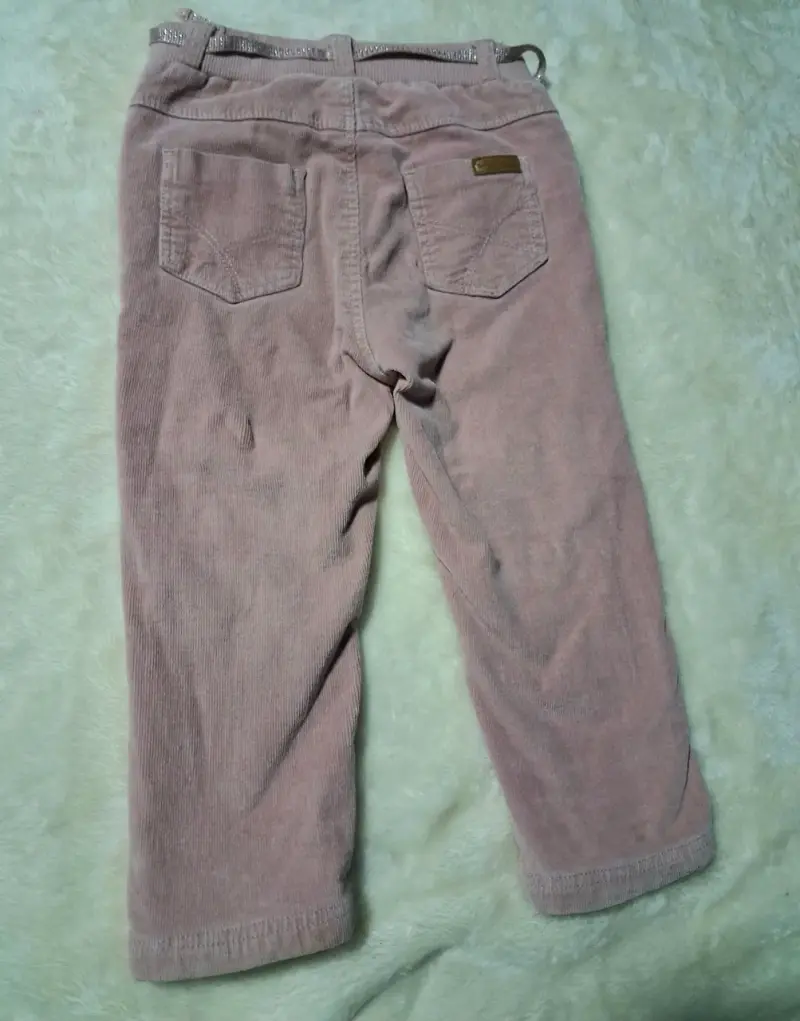 Pantalones de pana rosados para niños - 2