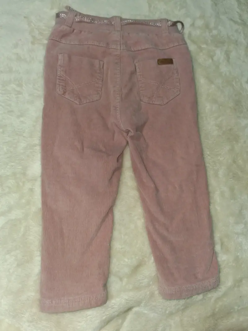 Pantalones de pana rosados para niños - 3