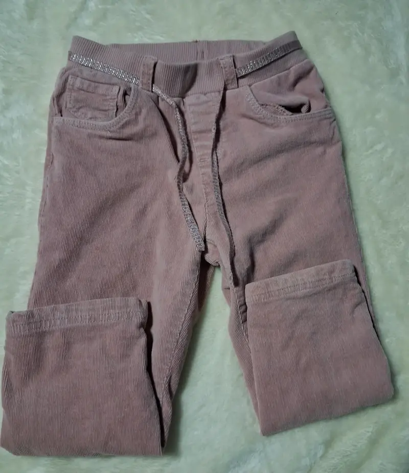 Pantalones de pana rosados para niños - 4