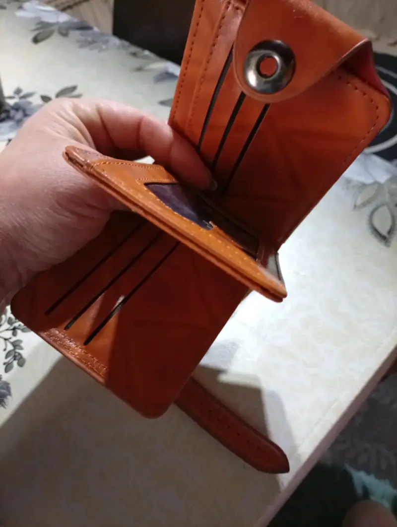 Set de reloj, billetera y pulseras de cuero marrón - 2